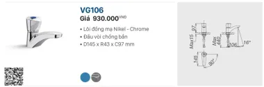 SEN CÂY NÓNG LẠNH VIGLACERA VG596