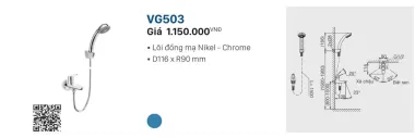 SEN TAY LẠNH VIGLACERA VG503