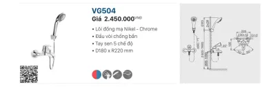 SEN CỦ NÓNG LẠNH VIGLACERA VG504