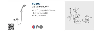 SEN CỦ NÓNG LẠNH VIGLACERA VG507