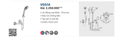 SEN CỦ NÓNG LẠNH VIGLACERA VG514