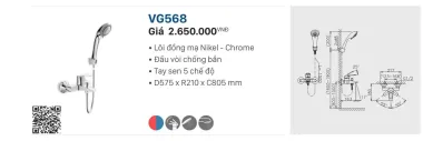 SEN CỦ NÓNG LẠNH VIGLACERA VG568