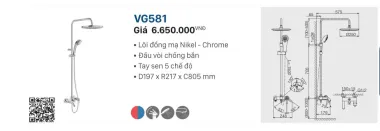 SEN CÂY NÓNG LẠNH VIGLACERA VG581