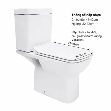 BỒN CẦU KHỐI THIÊN THANH GALAXY CK66 NẮP ÊM