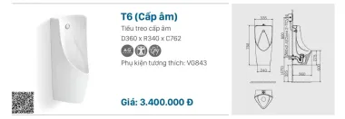 TIỂU NAM VIGLACERA T6 CẤP ÂM 