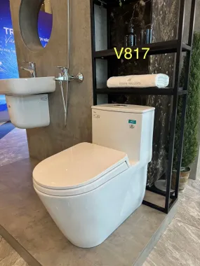 BỒN CẦU KHỐI THIÊN THANH GALAXY CK66 NẮP ÊM