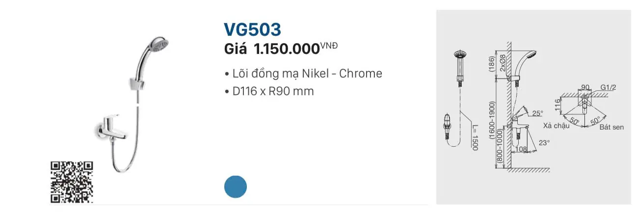 SEN TAY LẠNH VIGLACERA VG503