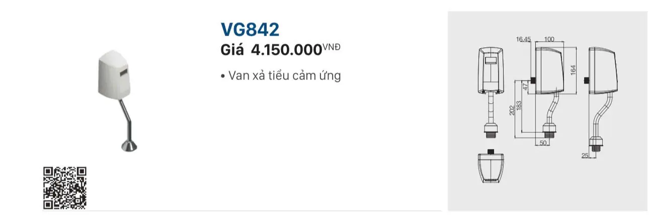 VAN XẢ TIỂU CẢM ỨNG VIGLACERA VG842