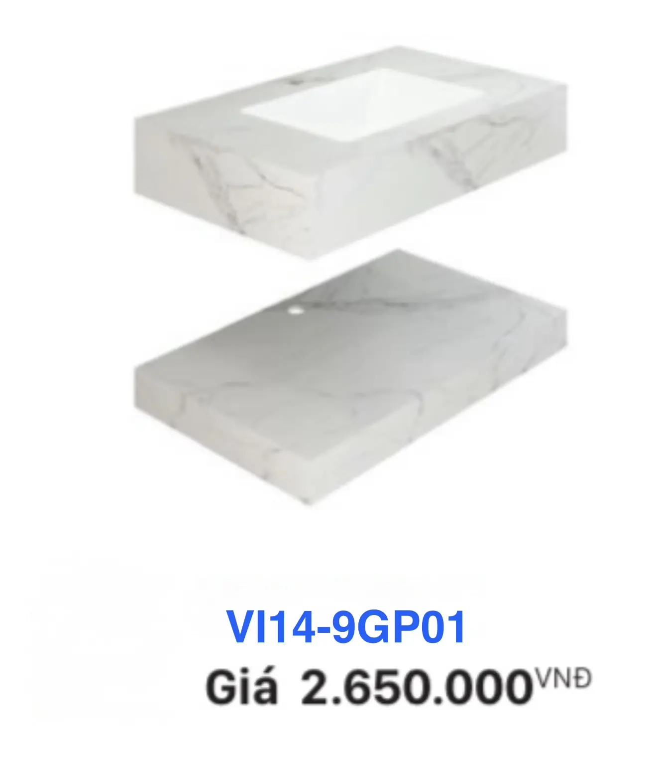 LAVABO BÀN ĐÁ VIGLACERA TRẮNG