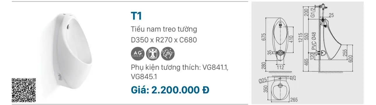 TIỂU NAM VIGLACERA T1