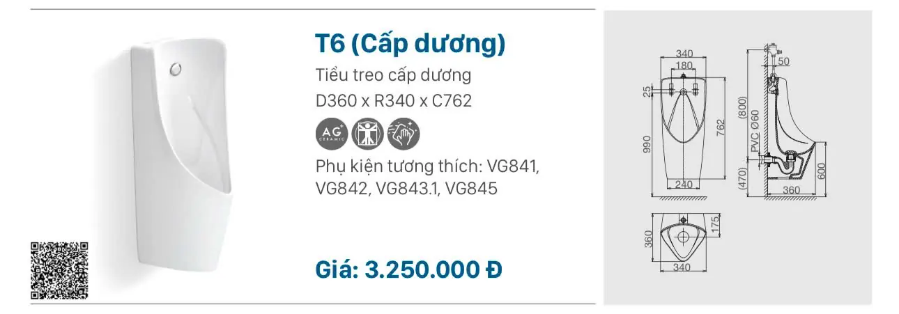 TIỂU NAM VIGLACERA T6 CẤP DƯƠNG